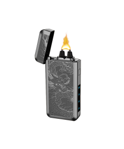 Rechargeable Dragon USB Lighter (Black)