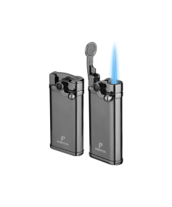Jet Flame Metal Lighters (Grey 2 Pack)