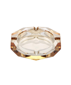 Crystal Glass Ashtray (Gold)