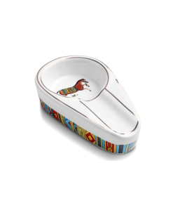 Single Classic Ceramic Ashtray (White)