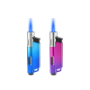 Adjustable Butane Torch Lighter (Blue/Purple 2 Pack)