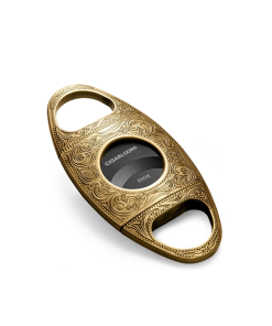 Engraved Stainless Steel Cigar Cutter (Gold/Black)