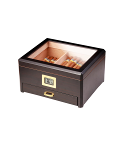 Woodronic Cigar Humidor (Ebony 50 Cigars)