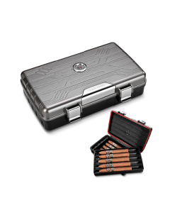 Double Layer Cigar Case (Silver)