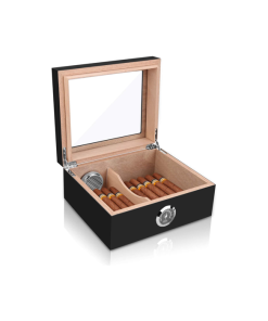 Handmade Large Cigar Humidor (Black)
